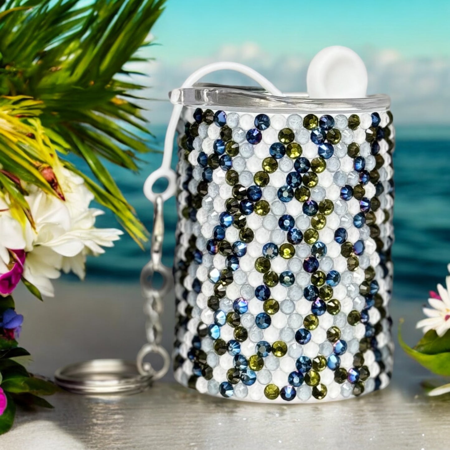 Rhinestone 3 oz shot glass RTS