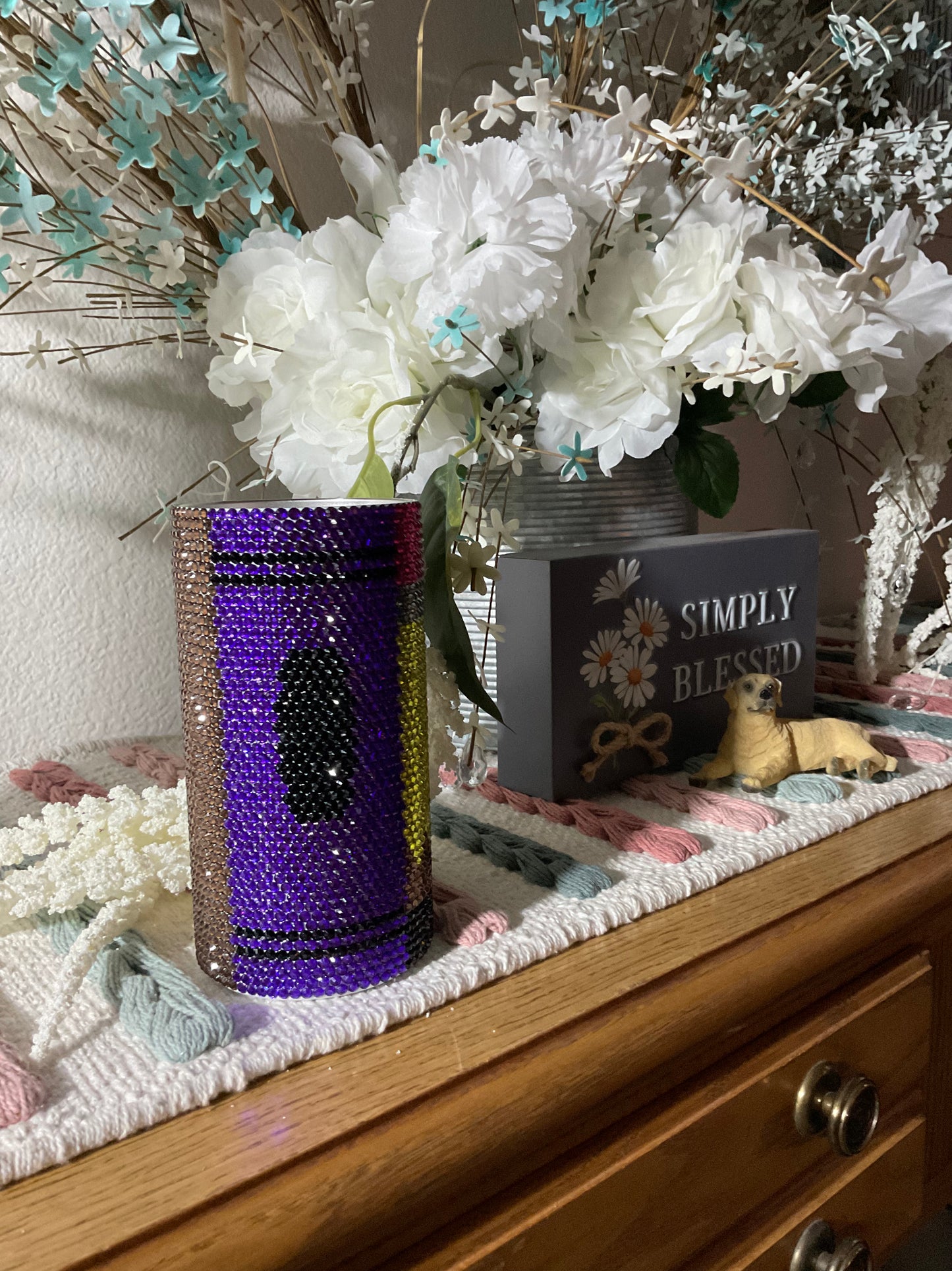 Rhinestone Can Cooler